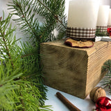Wiederverwendbarer Adventskranz rustikal