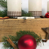 Wiederverwendbarer Adventskranz rustikal