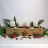 Wiederverwendbarer Adventskranz rustikal